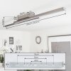 Tamizat Taklampa LED Nickel matt, 2-ljuskällor, Färgväxlare