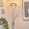 Plouescat strålkastare, Golvlampa LED Nickel matt, 2-ljuskällor