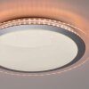 Leuchten Direkt CYBA Taklampa LED Silver, 2-ljuskällor, Fjärrkontroll, Färgväxlare