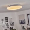 Ral Taklampa LED Silver, Vit, 1-ljuskällor, Fjärrkontroll, Färgväxlare