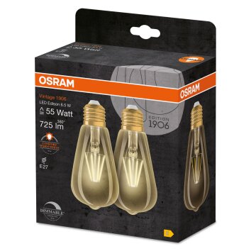 Osram E27 6.5 Watt varmvit dimbar 725 Lumen