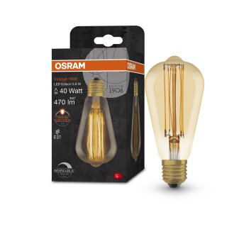 Osram E27 5.8 Watt varmvit dimbar 470 Lumen