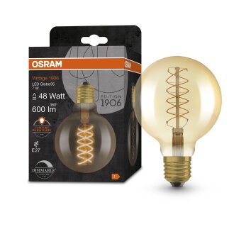 Osram E27 7 Watt varmvit dimbar 600 Lumen