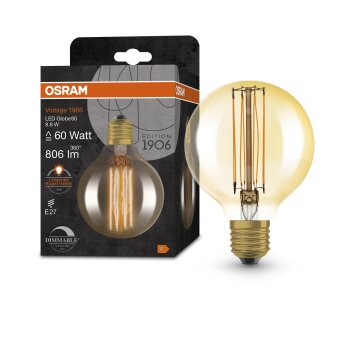 Osram E27 9 Watt varmvit dimbar 806 Lumen