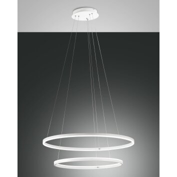 Fabas Luce Giotto Pendelbelysning LED Vit, 2-ljuskällor