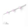 Philips Lampor Basis-Set Vägglampa, Väggspotlight LED Vit, 3-ljuskällor, Färgväxlare