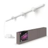 Philips Lampor Basis-Set Vägglampa, Väggspotlight LED Vit, 3-ljuskällor, Färgväxlare