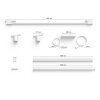 Philips Lampor Basis-Set Vägglampa, Väggspotlight LED Vit, 3-ljuskällor, Färgväxlare