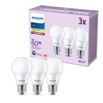 Philips Lampor E27 LED 8 Watt varmvit 806 Lumen