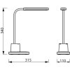 Philips Lampor Bucket Bordslampa, Läslampa LED Vit, 1-ljuskällor