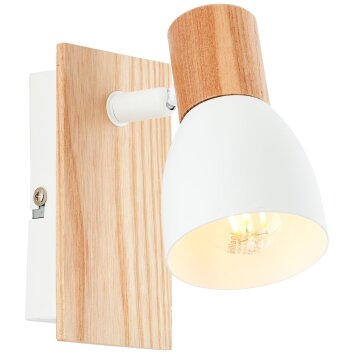 Brilliant Lampor Daintree Vägglampa, Väggspotlight Naturfärger, Vit, 1-ljuskällor