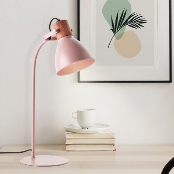 Brilliant Lampor Erena Bordslampa, Läslampa Rosa, 1-ljuskällor