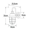 Konstsmide Lampor Cerignola vägglampa utomhus Silver, 1-ljuskällor