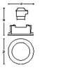 Philips Lampor Centura Infälld lampa LED Vit, 1-ljuskällor, Färgväxlare