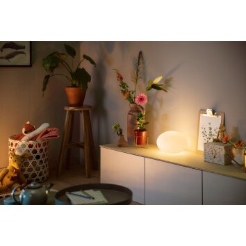 Philips Lampor Flourish Bordslampa LED Vit, 1-ljuskällor, Färgväxlare