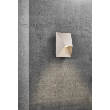 Nordlux PONTIO vägglampa utomhus Beige, 1-ljuskällor