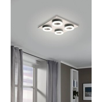 Eglo PALENA Taklampa LED Nickel matt, 4-ljuskällor