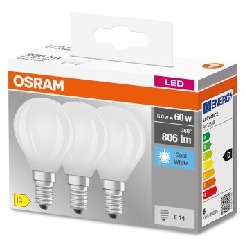 Osram E14 LED 5.5 Watt neutralvit 806 Lumen