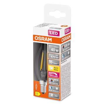 Osram E14 LED 3.4 Watt varmvit dimbar 470 Lumen