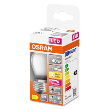 Osram E27 LED 3.4 Watt varmvit dimbar 470 Lumen