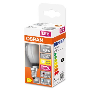 Osram E14 LED 3.4 Watt varmvit dimbar 470 Lumen