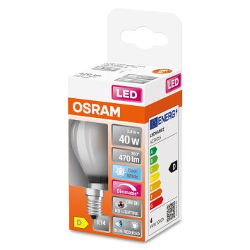 Osram E14 LED 3.4 Watt neutralvit dimbar 470 Lumen