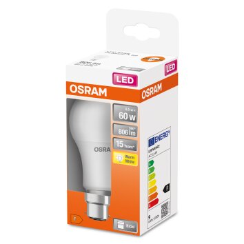 Osram B22d LED 8.5 Watt varmvit 806 Lumen