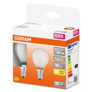 Osram E14 LED 4 Watt varmvit 470 Lumen