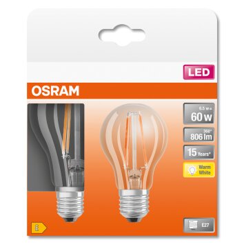 Osram E27 LED 6.5 Watt varmvit 806 Lumen