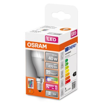 Osram E14 LED 4.9 Watt varmvit dimbar 470 Lumen