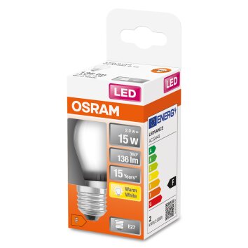 Osram E27 LED 1.5 Watt varmvit 136 Lumen