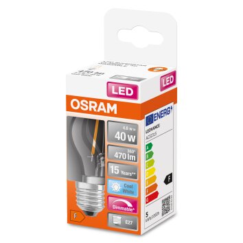 Osram E27 LED 4.8 Watt neutralvit dimbar 470 Lumen