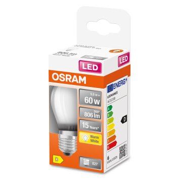 Osram E27 LED 5.5 Watt varmvit 806 Lumen