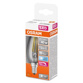 Osram E14 LED 4.8 Watt neutralvit dimbar 470 Lumen