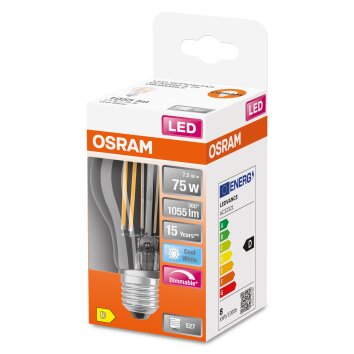 Osram E27 LED 7.5 Watt neutralvit dimbar 1055 Lumen