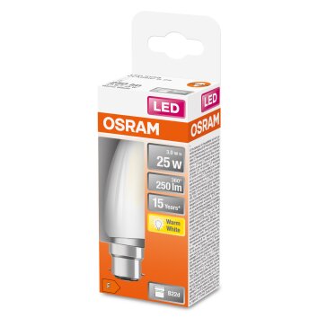 Osram B22d LED 2.5 Watt varmvit 250 Lumen