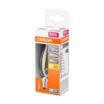 Osram E14 LED 2.5 Watt varmvit 250 Lumen