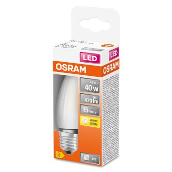 Osram E27 LED 4 Watt varmvit 470 Lumen