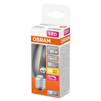 Osram E27 LED 4.8 Watt varmvit dimbar 470 Lumen