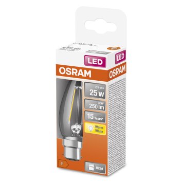 Osram B22d LED 2.5 Watt varmvit 250 Lumen