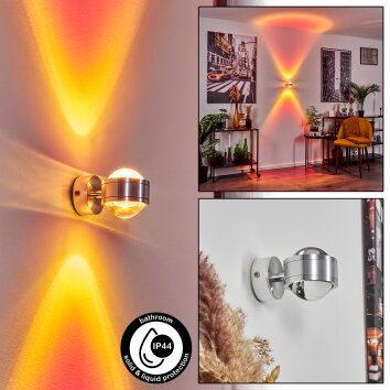 Indore Up & Down Lampa, Vägglampa LED Aluminium, 2-ljuskällor