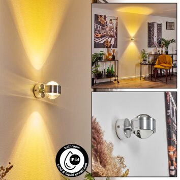 Indore Up & Down Lampa, Vägglampa LED Aluminium, 2-ljuskällor