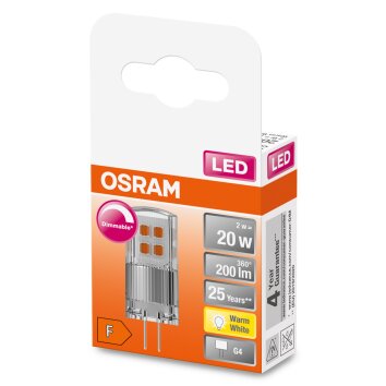 Osram G4 LED 2 Watt varmvit dimbar 200 Lumen