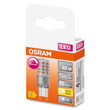 Osram G9 LED 4 Watt varmvit dimbar 470 Lumen