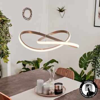 Pitasch Pendellampa LED Nickel matt, 1-ljuskällor