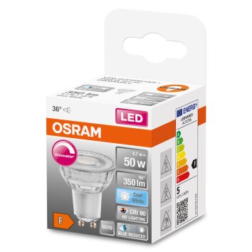 Osram GU10 LED 4.7 Watt neutralvit dimbar 350 Lumen