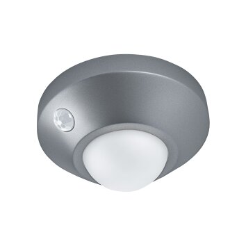 Ledvance NIGHTLUX® Utomhuslampa med uttag LED Silver, 1-ljuskällor, Rörelsedetektor