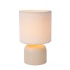 Lucide WOOLLY Bordslampa Beige, 1-ljuskällor