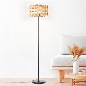 Brilliant Lampor Woodline Golvlampa Svart, 1-ljuskällor