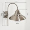 Gielas vägglampa utomhus LED Nickel matt, 1-ljuskällor